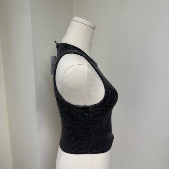 NWT Forever 21 Black Dark Gray Black Tank Top Women’s Size Small - Picture 5 of 8